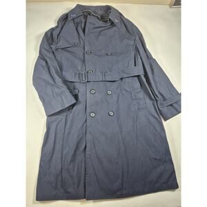 Military Raincoat DSCP Defender Collection All Weather 42R Blue With LINER